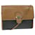 Christian Dior Honeycomb Canvas Shoulder Bag PVC Leather Brown Black Auth bs7613  ref.1046843