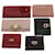 Salvatore Ferragamo Gancini Wallet Leather 6Set Pink Red Brown Auth fm2644  ref.1046891