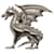 Hermès Broche de Dragão HERMES Metal Prata Autenticação7410  ref.1046908