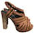PIERRE HARDY  Sandals T.eu 37.5 leather Camel  ref.1047034