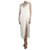 Autre Marque Cremefarbenes ärmelloses Kleid mit Schlitz – Größe UK 12 Roh  ref.1047117