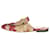 Gucci Mulas Princetown bordadas vermelhas - tamanho UE 36 Vermelho Couro  ref.1047125