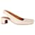 Zapatos de tacón con tira trasera By Far Danielle en cuero color crema Blanco Crudo  ref.1047217