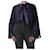 Chanel Cardigan a righe viola in maglia corta - taglia UK 14 Porpora Seta  ref.1047388