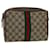 GUCCI GG Canvas Web Sherry Line Clutch Bag Beige Red 8901012 auth 51465  ref.1047430