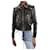 Gucci Veste en cuir noire ornée de perles - taille IT 36  ref.1047610