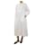Autre Marque Thierry Colson Vestido midi blanco con bordado floral - Talla M Algodón  ref.1048000