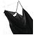 Autre Marque Michelle Mason Schwarzes asymmetrisches Devore-Kleid - Ansicht 4