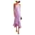 Autre Marque Vestido deslizante assimétrico de seda lilás Michelle Mason Roxo  ref.1048291