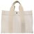 Hermès HERMES Cannes PM Einkaufstasche Baumwolle Weiß Creme Auth 51874 Roh - Ansicht 2