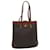 Céline CELINE Macadam Canvas Shoulder Bag PVC Leather Brown Auth bs7491  ref.1048363