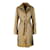 Roberto Cavalli Trench-coat en cuir embossé croco Marron  ref.1048442