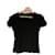 Camiseta preta AKRIS Preto Algodão  ref.1048624