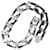 Gucci G Logo Silvery Silver  ref.1048629