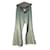 Cambon CHANEL Green Satin Trousers Light green  ref.1048630