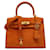 Hermès sac kelly hermes 25 doblis orange Suede  ref.1048649