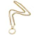 Collar con lupa de cadena CHANEL Metal dorado CC Auth ar9914segundo  ref.1048666