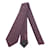 Hermès Gravata de seda com logotipo H336111T Marrom Lona  ref.1048779