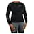Nina Ricci Suéter preto de renda com padrão ziguezague - tamanho XL Lã  ref.1048858