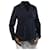 Joseph Navy wool-blend contrast-stitched jacket - size FR 42 Blue Polyester  ref.1048862