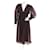Ganni Dresses Brown Black Polyester  ref.1048889