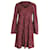 Missoni Chevron Mini Dress in Burgundy Rayon Multiple colors Cellulose fibre  ref.1049233