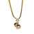 Dior Collar con colgante de cadena de CD Dorado Metal  ref.1049314