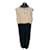 Chanel Vestidos Bege Lã  ref.1049523