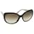 CHANEL Óculos de sol plástico marrom pérola CC Auth ep1534  ref.1049727