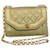 CHANEL Matelasse Turn Lock Chain Shoulder Bag Lamb Skin Gold CC Auth 51274a Golden Leather  ref.1049757