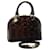 LOUIS VUITTON Monogram Vernis Rayure Alma BB Bag Amarante M91700 LV Auth 51268a Patent leather  ref.1049767