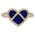 Poiray ring, "The Heart Catcher", yellow gold, lapis lazuli.  ref.1049969
