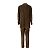 Abito di velluto a coste Vivienne Westwood Marrone - vista 2