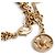 Bracciale Chanel in metallo dorato con lettere D'oro - vista 3