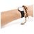 Bracciale Chanel in metallo dorato con lettere D'oro - vista 4