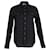 Camisa ocidental xadrez Saint Laurent em algodão preto  ref.1050085