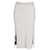 Iris & Ink Side Slit Knit Midi Skirt in Grey Wool  ref.1050100