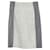 Iris & Ink Two-Tone Mini Skirt in Grey Goat Suede and Lamb Leather   ref.1050102