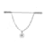 Dior Spilla a barra con stella Argento Metallo  ref.1050122