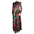 Gucci Vestido maxi floral de seda multicolorido - tamanho UK 8 Multicor  ref.1050178