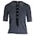 Marc Jacobs Button Detail T-shirt in Black Cotton  ref.1050456