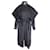 Hermès Hermes Storm Flap Trenchcoat mit Gürtel aus schwarzem Kaschmir Wolle  ref.1050465
