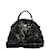 Prada Bolsa Bowler Camuflada Tessuto e Couro BL0688 Marrom Lona  ref.1050502