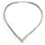 Christian Dior Collana a forma di V Argento Metallo  ref.1050741