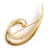 Givenchy Broche redemoinho Dourado Metal  ref.1050755