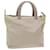 PRADA Hand Bag Nylon Beige Auth cl710  ref.1050844