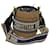 Christian Dior Basket Bag Trotter Sac à bandoulière en toile Rotin Bleu Auth 51270A  ref.1050865