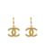 Chanel Stelle dorate aperte CC sui cerchi D'oro Metallo  ref.1051106