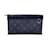 Louis Vuitton Pochette Discovery Clutch aus Segeltuch mit Monogramm Eclipse Grau Leinwand  ref.1051285