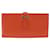 Béarn Hermès Bearn Orange Leder  ref.1051798